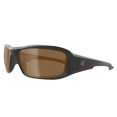 Edge Brazeau Polarized Safety Glasses — Copper/Black