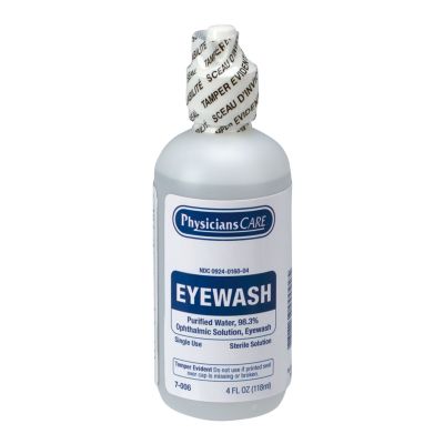 Sterile Eye Wash Solution - 4 oz. Plastic Bottle
