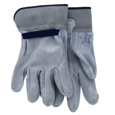 Heavy Duty Split Leather Gloves — Large