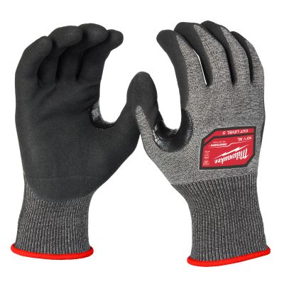 Milwaukee 48-73-7153 High-Dexterity Nitrile Dipped Gloves Cut Level A5 X-Large