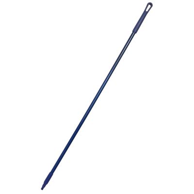 Carlisle 1" x 60" Threaded End Color Coded Fiberglass Broom Handle — Blue