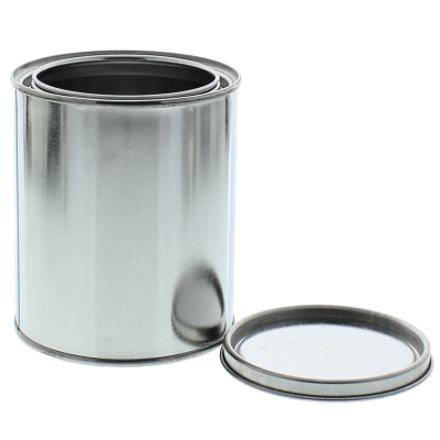 UC1710-UP50 1 Pint Metal Paint Cans with Lids - Unlined, 50 Pack - Basco USA