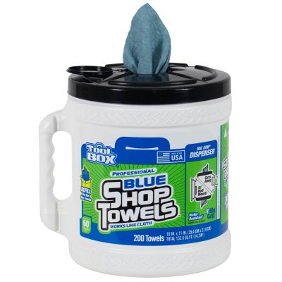 Sellars® Toolbox® Big Grip Bucket Blue Shop Towels 200/Bucket