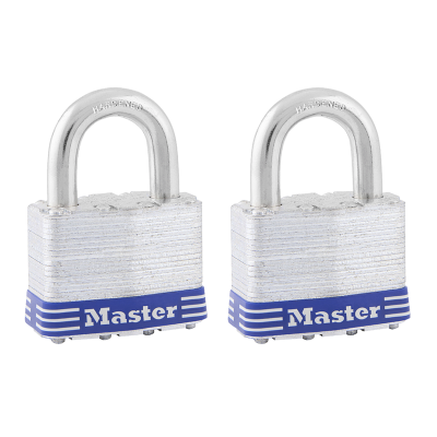 Master Lock 5T Keyed Alike Padlock, 2/PKG