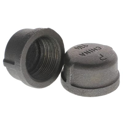 1/4" Cap — Plain Steel (Schedule 80)