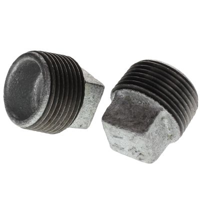 4" Square Head Plug — Galvanized Malleable (Schedule 40)