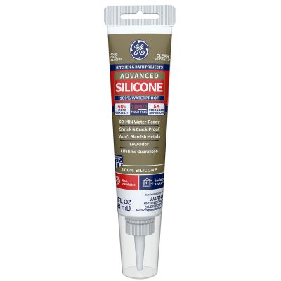 Tacoma Screw Products  Silicone Caulk, Clear — 10.1 oz. Cartridge