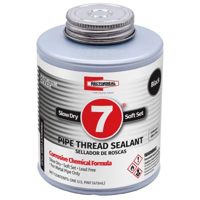 RectorSeal No. 7 Pipe Thread Sealant for Corrosive Chemicals - 1 Pint Brush Top Can