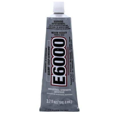 Eclectic 230021 E6000 Self-Leveling Industrial Sealant Clear 3.7 oz. Tube