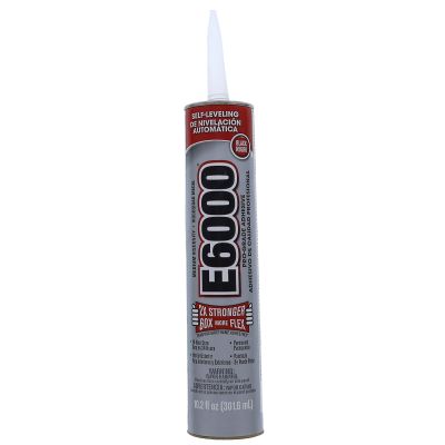 Eclectic 232031 E6000 Self-Leveling Industrial Sealant Black 10.2 oz. Cartridge