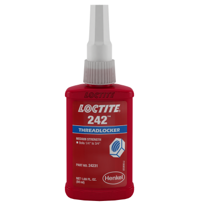 Loctite® 242™ Medium Strength Blue Threadlocker — 1.69 oz.