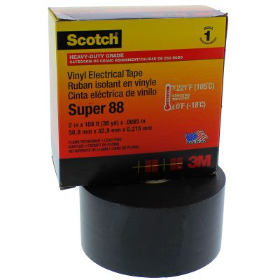 Black Vinyl Acoustical Insulation Tape - 2? x 108?