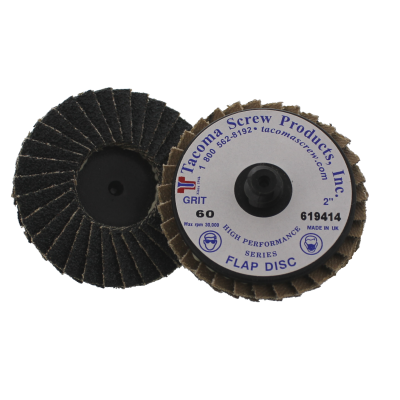Tacoma Screw Products™ 2" 60 Grit Type R High Performance Mini Flap Disc