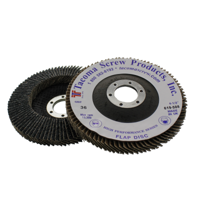 Tacoma Screw Products™ 4-1/2" x 7/8" 36 Grit Type 29 High Performance Flap Disc
