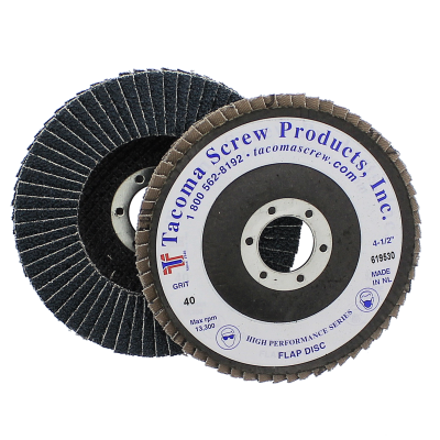 4-1/2" x 7/8" 40 Grit Type 27 Zirconium Flap Disc