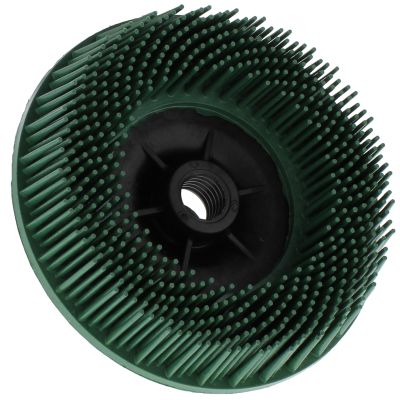 3M 24241 4-1/2" 50 - Coarse Grit Roloc Bristle Disc, Green