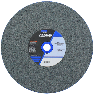 Norton 662530-44087 8" x 1" x 1" Grit Type 1 Green Silicon Carbide Grinding Wheel