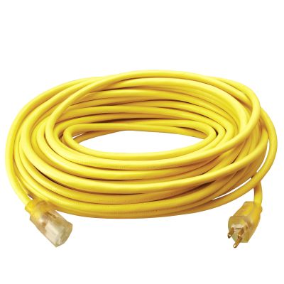 100 Ft All Weather Extension Cord - Stays Flexible in Extreme Cold & Hot  Temperatures from -58°F to +221°F - 12/3 SJEOW Heavy Duty Lighted Outdoor  Extension Cable, Extension Cords -  Canada