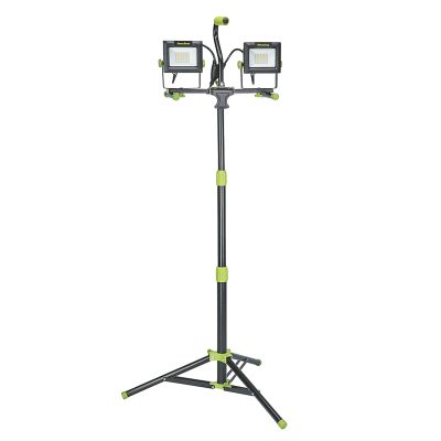 8000 Lumen Dual-Head LED Work Light w/Tripod