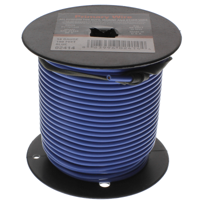 12 AWG x 100 ft. Primary Wire — Single Conductor — Blue