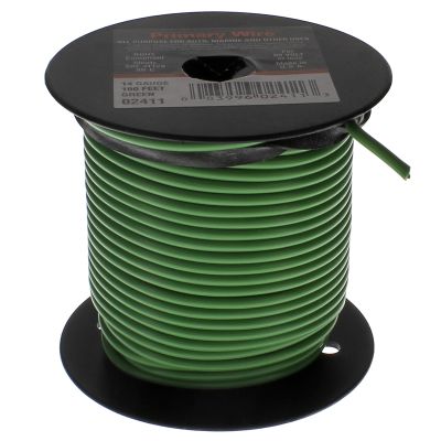14 AWG x 100 ft. Primary Wire — Single Conductor — Green
