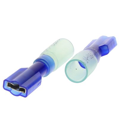 16-14 AWG Blue Crimp & Seal Fully Insulated Female Quick Connectors, 25/PKG