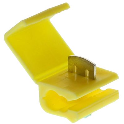 12-10 AWG Yellow, Tap-In Connector — 2 Wire (2-Wire Connector), 25/PKG