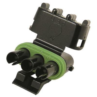 Weather Pack Connector — 3-Cavity Tower