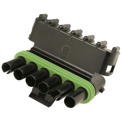 Weather Pack Connector — 6-Cavity Tower