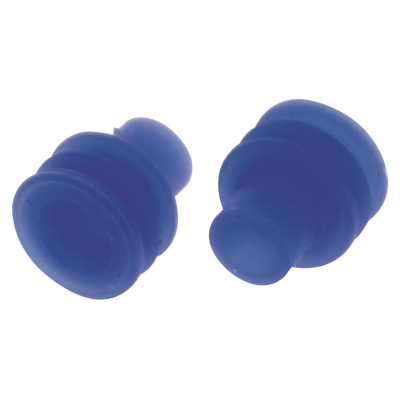 14-12 AWG Blue Weather Pack Silicone Cable Seals, 50/PKG