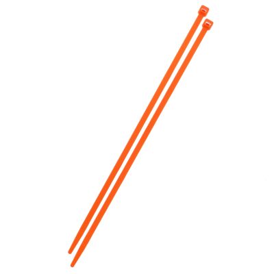 11" 50 lb Nylon Cable Tie  — Fluorescent Orange, 100/PKG