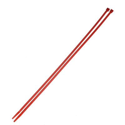 11" 50 lb Nylon Cable Tie  — Red, 100/PKG