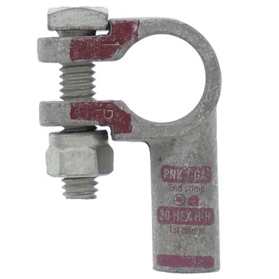 1 AWG, Pink Battery Connector Crimp Terminal, Left Elbow - Positive  4201-050P