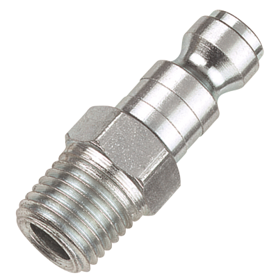 1/4" Automotive Plug — 3/8" Male NPT, Steel