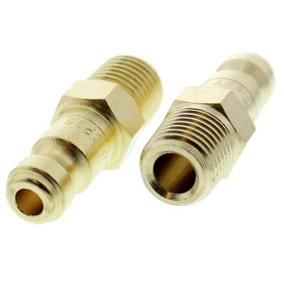 1/4" Automotive Plug — 1/4" Male NPT, Brass