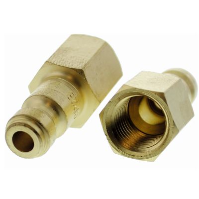 1/4" Automotive Plug — 1/4" Female NPT, Brass