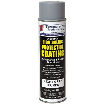 Tacoma Screw Products™ Light Gray Primer High Solids Protective Coating MRO  Paint — 17 oz. Aerosol