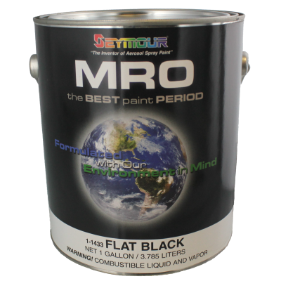 Seymour Flat Black High Solids Protective Coating MRO Paint — 1 Gallon Can