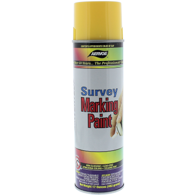 Aervoe 202  Survey Yellow Upside-Down Marking Paint - 17 oz. Aerosol