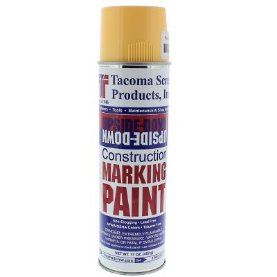 Tacoma Screw Products™ Fluorescent Yellow Upside-Down Marking Paint — 17 oz. Aerosol