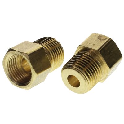 Tacoma Screw Products  3/16 T x 1/8 NPT Inverted Flare Brass Fitting -  Male Connector (Tube to Male Pipe)