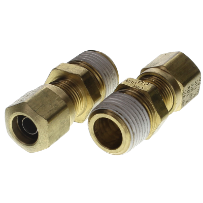 3/8" T x 3/8" NPT D.O.T. Air Brake Brass Fitting for Nylon Tubing- NTA Male Connector