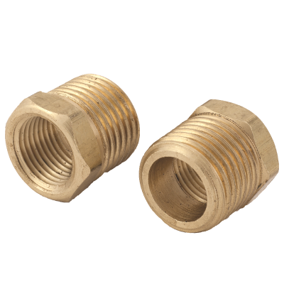 Tacoma Screw Products  3/8 T x 1/4 NPT Inverted Flare Brass Fitting -  Male Connector (Tube to Male Pipe)