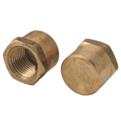 1/2" Brass Pipe Fitting — Cap