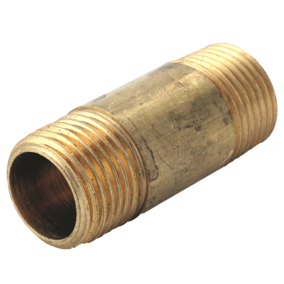 1/2" x 1-1/2" Brass Pipe Fitting — Long Nipple