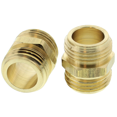 3/4" GHT Garden Hose Brass Fitting - Male Union