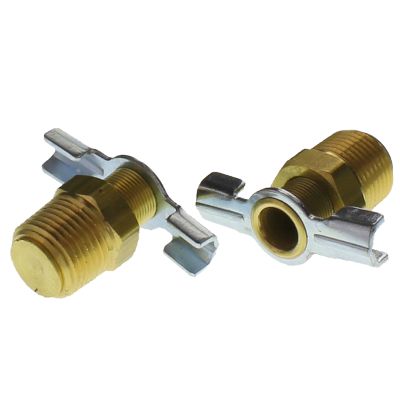 1/8" Brass External Seal Drain Cock