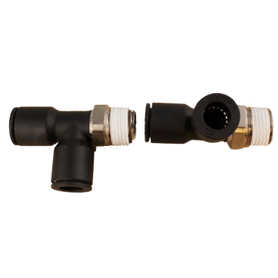 1/2" x 3/8" Composite Push-in  Male Run Tee (Tube to Male Pipe)