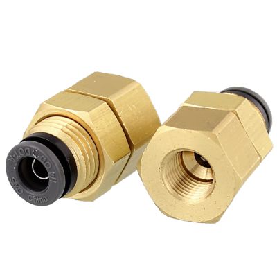 1/4" x 1/4" D.O.T. Composite Push-In Female Bulkhead Connector (Tube to Female Pipe)