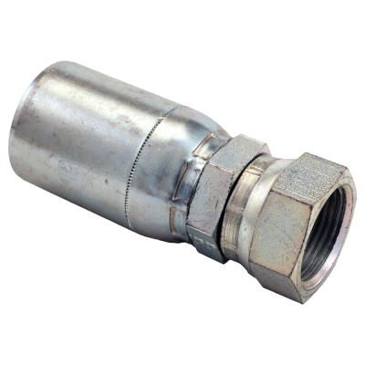 3/4" x 3/4" British Standard (BSPP) Female Swivel 60º Cone Vari-Crimp